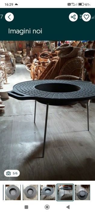 Disc din fonta cu picioare