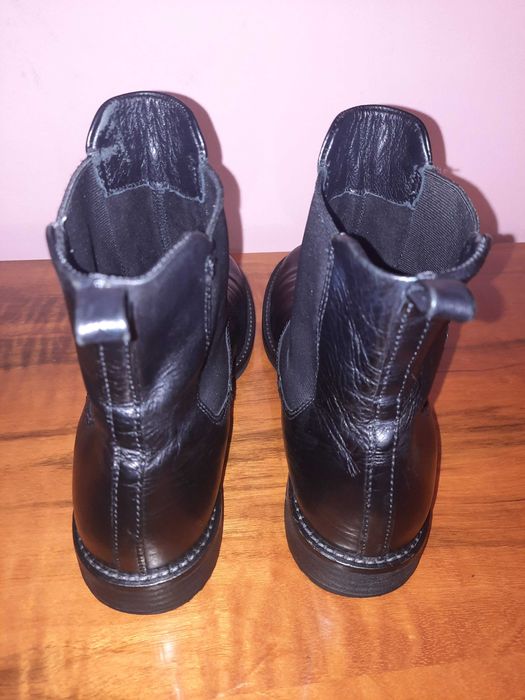 Ghete dama Ecco din piele