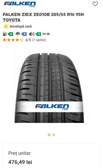Ocazie! Anvelope FALKEN 205/65 R16 95H stare foarte buna