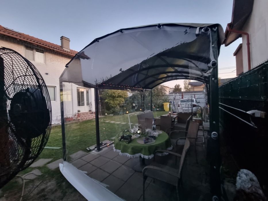 Folie transparenta Cristal terase, foișoare, balcoane. Repar folie