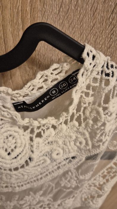 Bluza alba transparenta