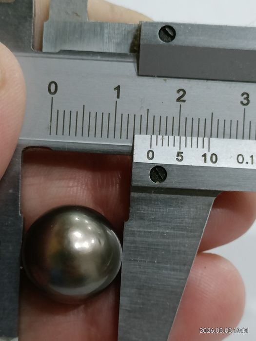 Vind pandantiv din aur 18kt cu diamant și perlă Tahiti