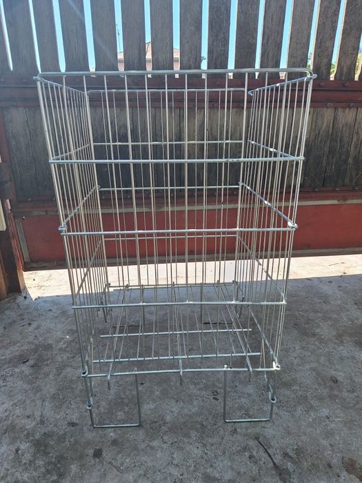 Coșuri zincate expunere produse