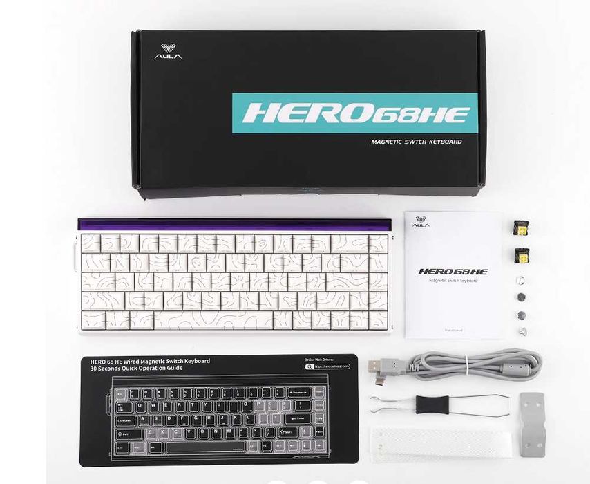 Магнетична клавиатура AULA HERO 68 HE
