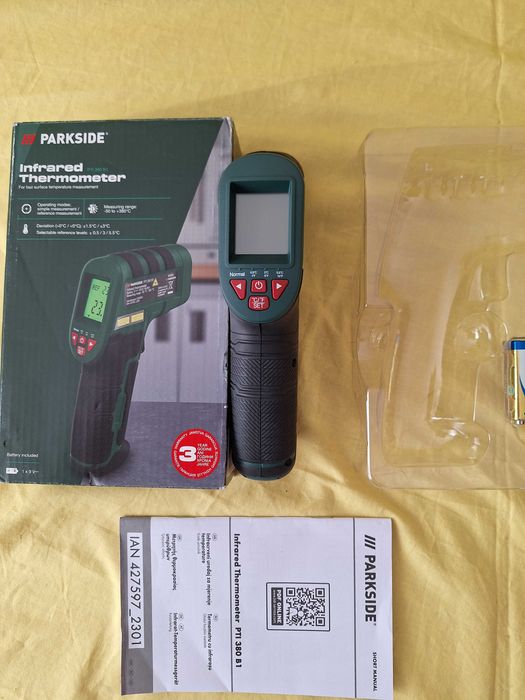 Termometru pistol digital cu infraroșu cu laser