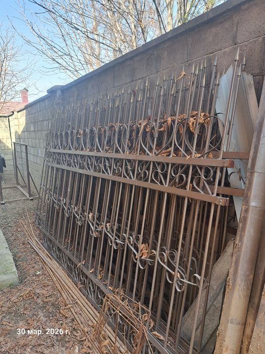 Забор кованный б/у
