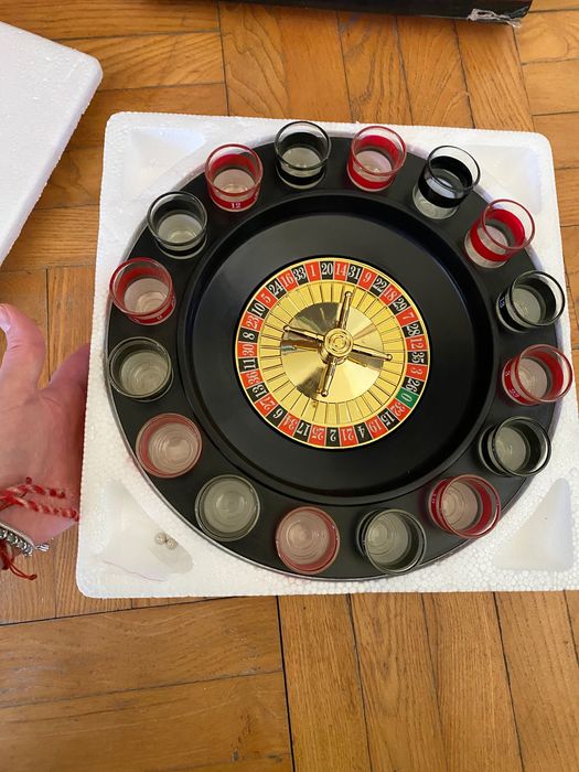 Игра рулетка с шотове, алкохолна рулетка