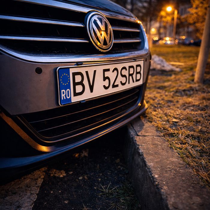 Suporti slim - numar inmatriculare