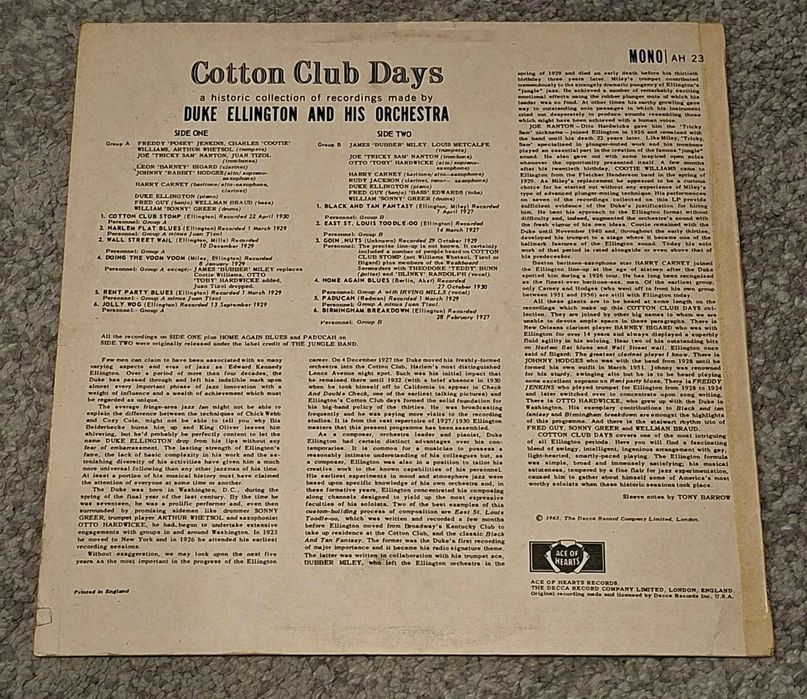 Lot 3 viniluri Duke Ellington - impecabile, UK