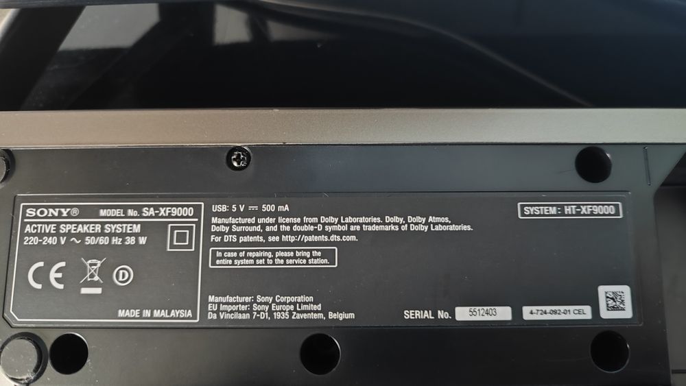 Саундбар Sony - HT-XF9000