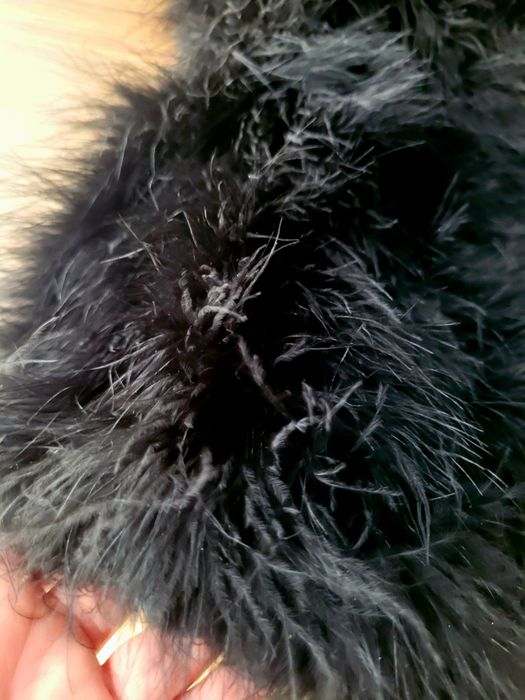 Vesta pene struț, fusta paiete Topshop