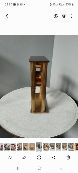 Ceas de Șemineu/Birou cu bătăi la fix / jumătate