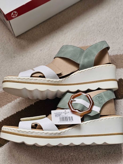 Нови сандали Rieker на платформа, 42 рр