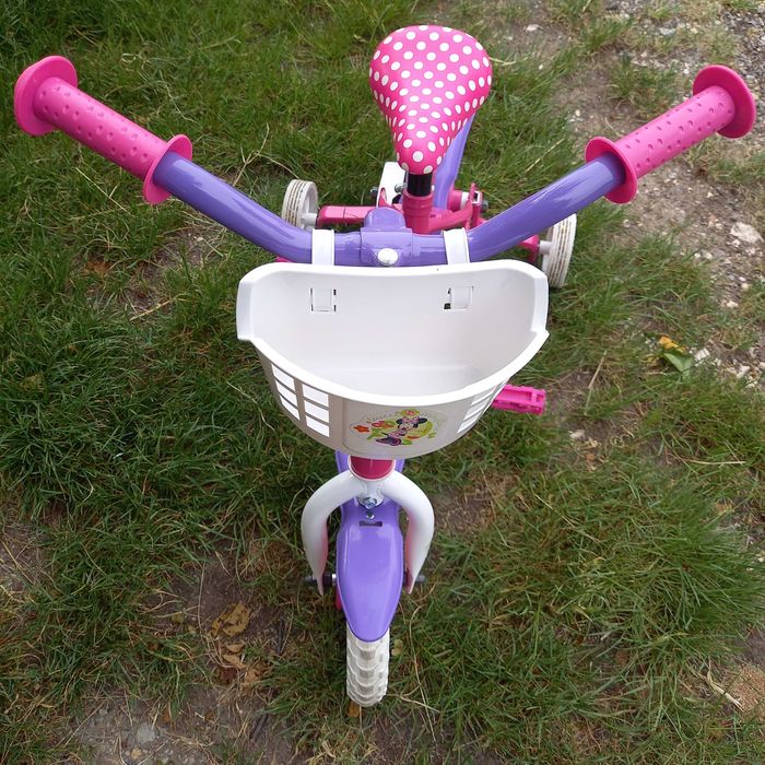 Детски велосипед с родителски контрол Мини Маус 10"