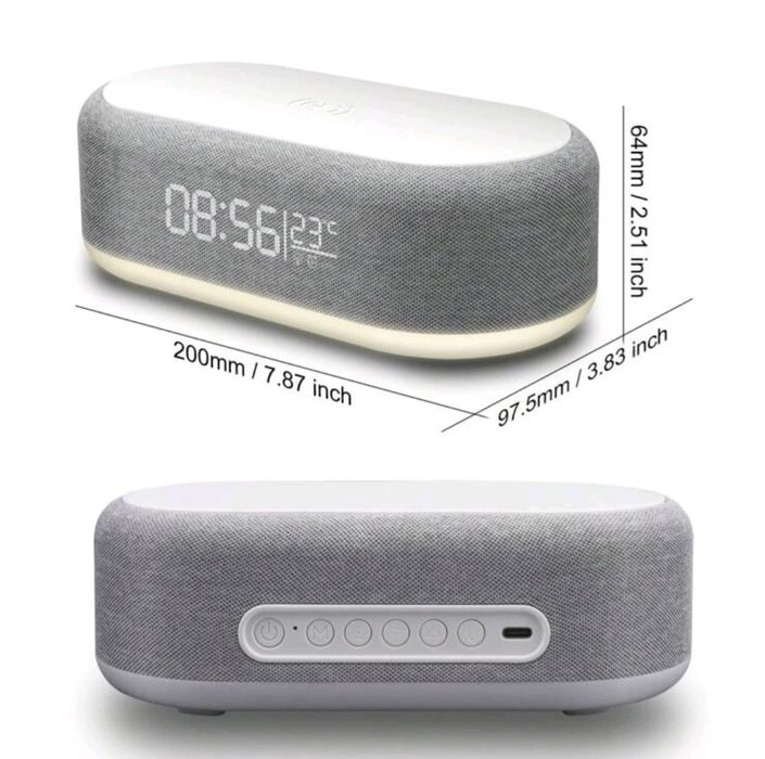 Безжично зарядно за телефон/часовник,термометър и USB хъб