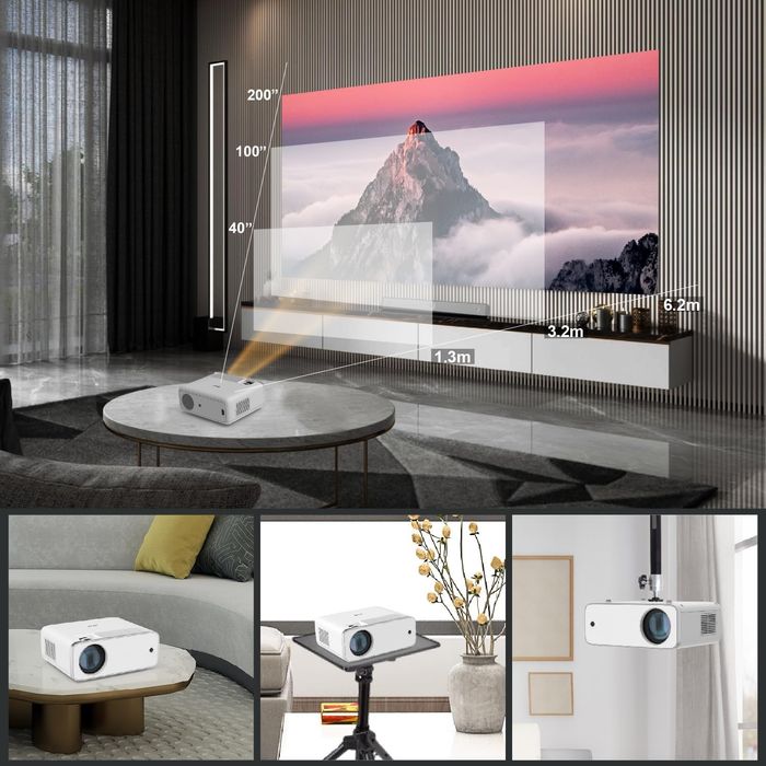 Промо Цена!Висококачествен WiFi 5G Native 4К Проектор ARTlii Enjoy4