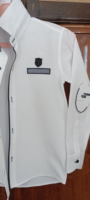 Официална бяла риза за момче