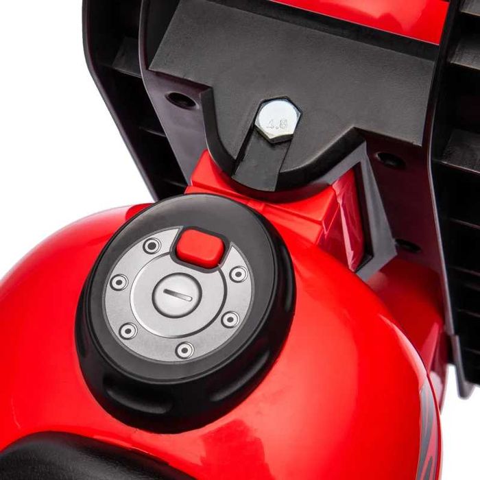 AIYAPLAY Количка за яздене, дизайн с мотоциклет, музика и балончета