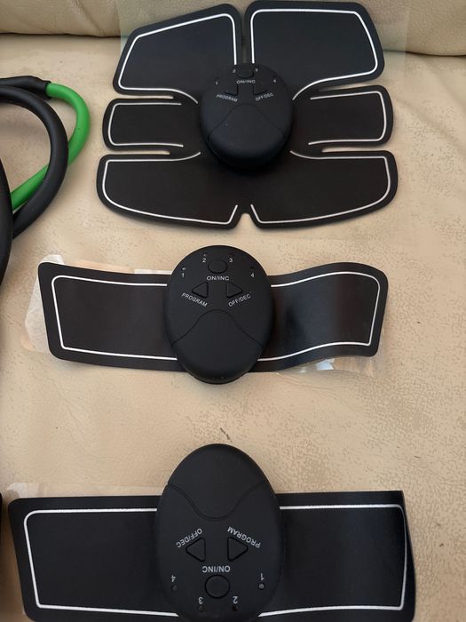 Електрически стимулатор за мускули + Ластици за тренировки!