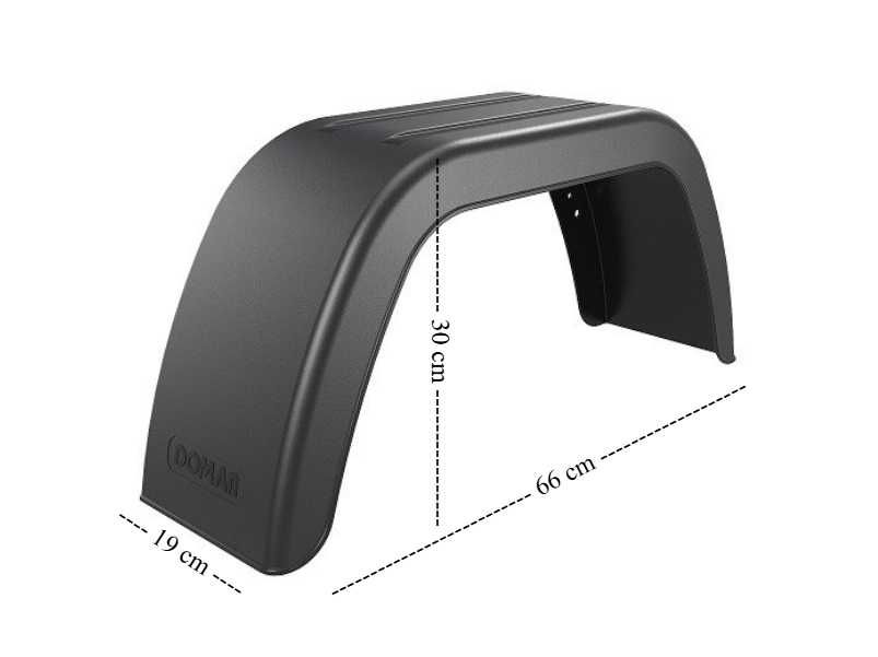 Пластмасов калник за ремарке 13-14 цола гума DOMAR