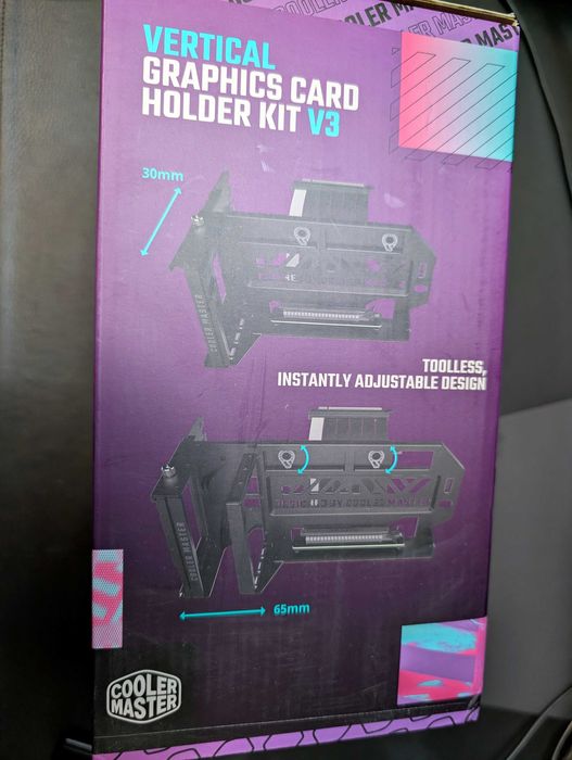 Вертикален адаптер/GPU riser, Coolermaster, PCIe4, универсален, mATX+