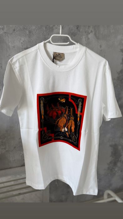 Tricou Hermes LV Off White D&G