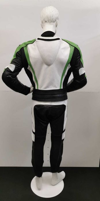 Costum moto piele BUSE cu cocoașă mărime 50