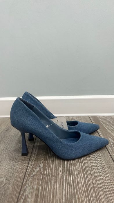 Джинсовые каблуки Zara