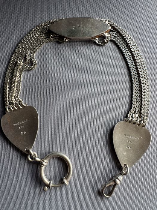 Lant din argint pentru ceas