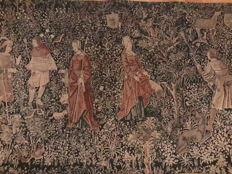 Tapiserie medievala "Noble Pastorale", Franta.
