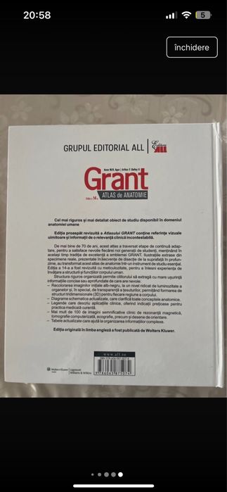 Atlas Grant Anatomie - NEFOLOSIT