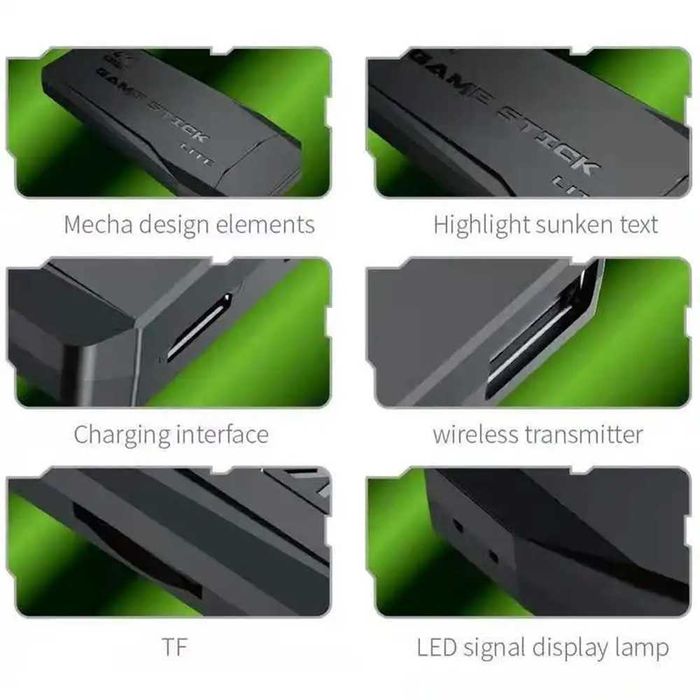 Безжична ретро конзола GAME STICK 4K HDMI - 10000 игри