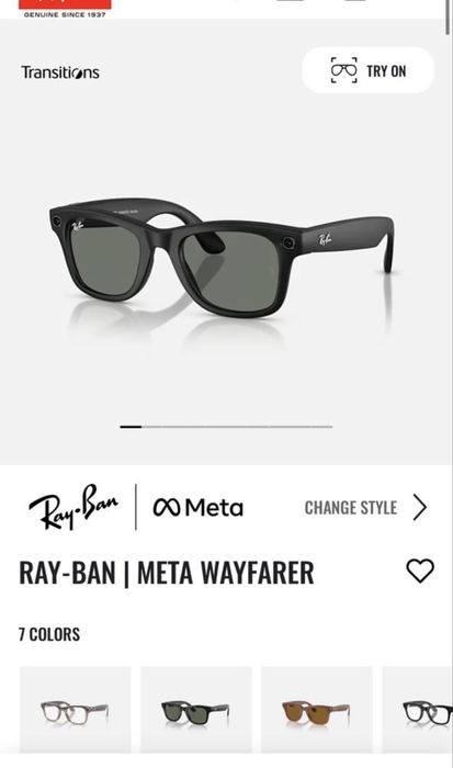 Очки Ray Ban Meta Wayfarer