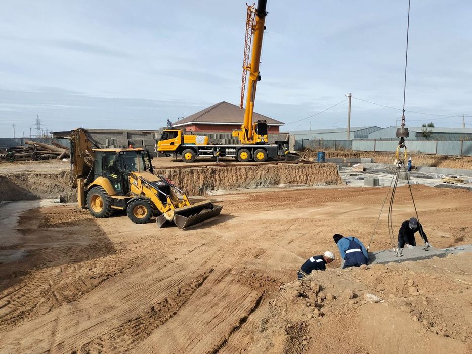 Услуги экскаватора. Погрузчика 3 в 1. Трактор.