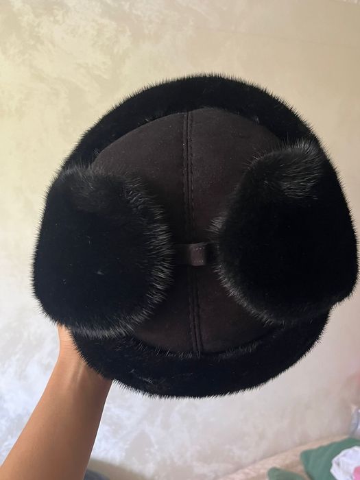 Норка шапка новая 60 размер