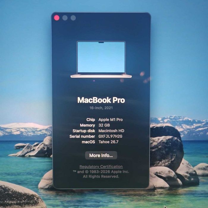 MacBook Pro 16” M1 Pro / 32GB RAM / 512GB SSD – Impecabil