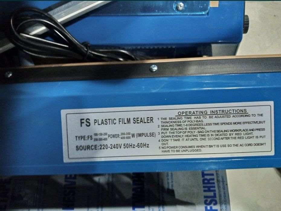 Дазмол ручной запайки упаковочный пакета импульс