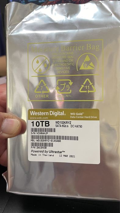 hdd western digital gold 10tb