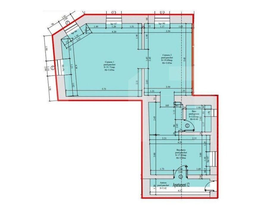 Apartament 87 mp in zona ultracentrala a Clujului!