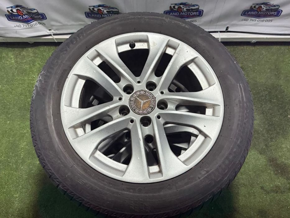 JANTE MERCEDES BENZ R16 / 5x112 / C-Class (W204) / 205/55 R16 91V / 7JX16H2 / ET 43 / + CAUCIUCURI (X4)