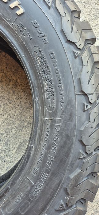 4 anvelope noi BFGoodrich All-Terrain T/A, 245/65/17,dot 2022.Pretul este pe bucata.