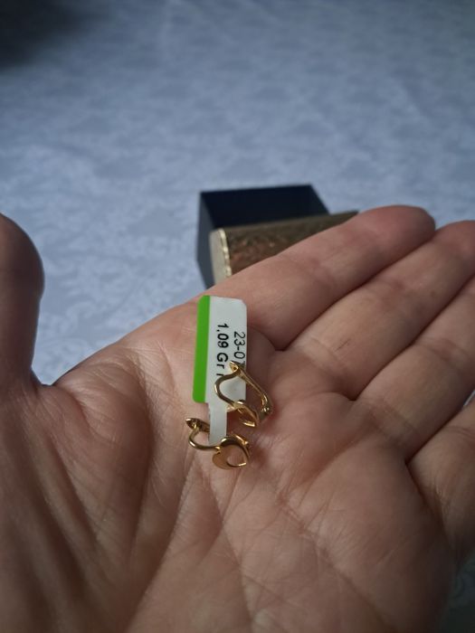 Детские  сережки золотые