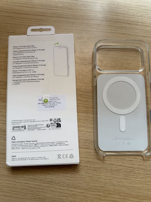 Оригинални iPhone 17 Pro Max кейсове калъфи Silicone Case Clear Case кейс калъф 16 pro max