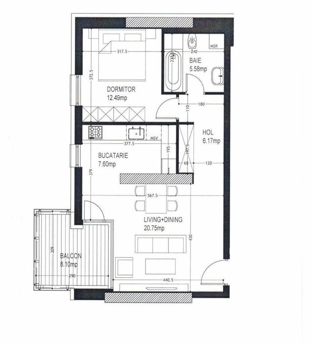 Ap 2 camere 53m2 + Loc Parcare subteran + Boxa | One Herastrau Plazza