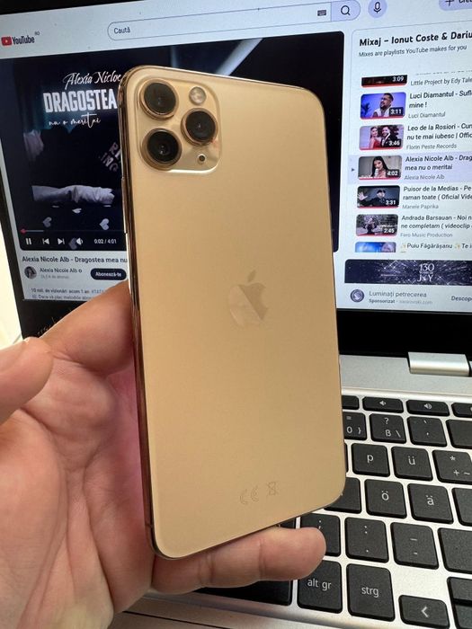 Telefon Iphone 11 Pro Max  Impecabil ca Nou Gold 64GB Fullbox Schimb