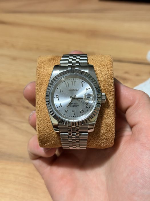 Seiko mod oasis silver arabic