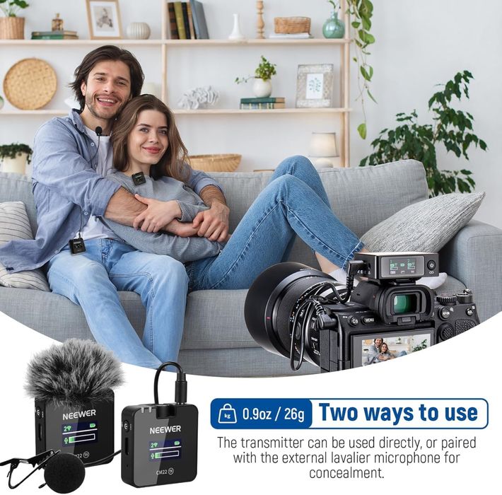 Безжичен микрофон. Брошка. Камера. Iphone. Android. микрофон. аудио