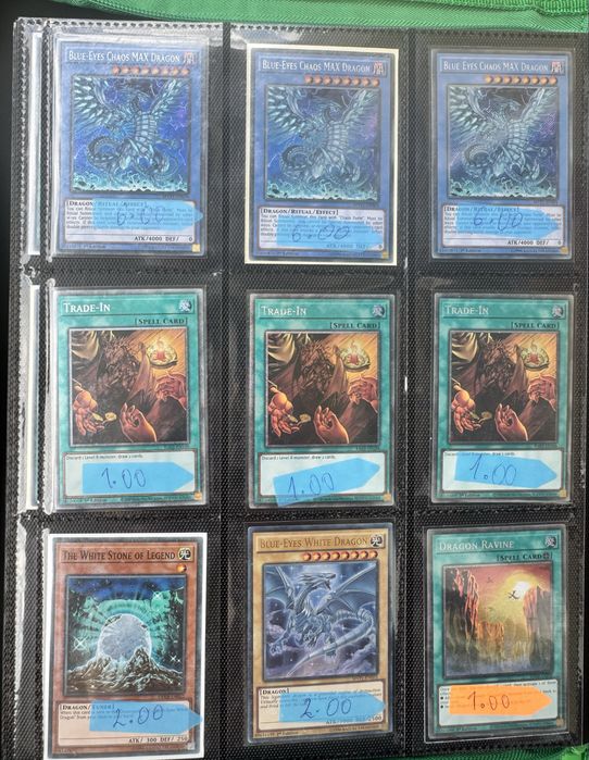 Yugioh singles.