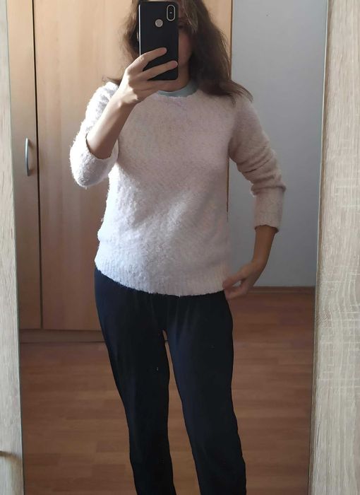 pulover roz pal, Camaieu, plusat