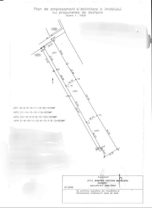 3 PARCELE COMASATE intravilan CONSTRUCTII 3100 MP Aricesti -Stoenesti